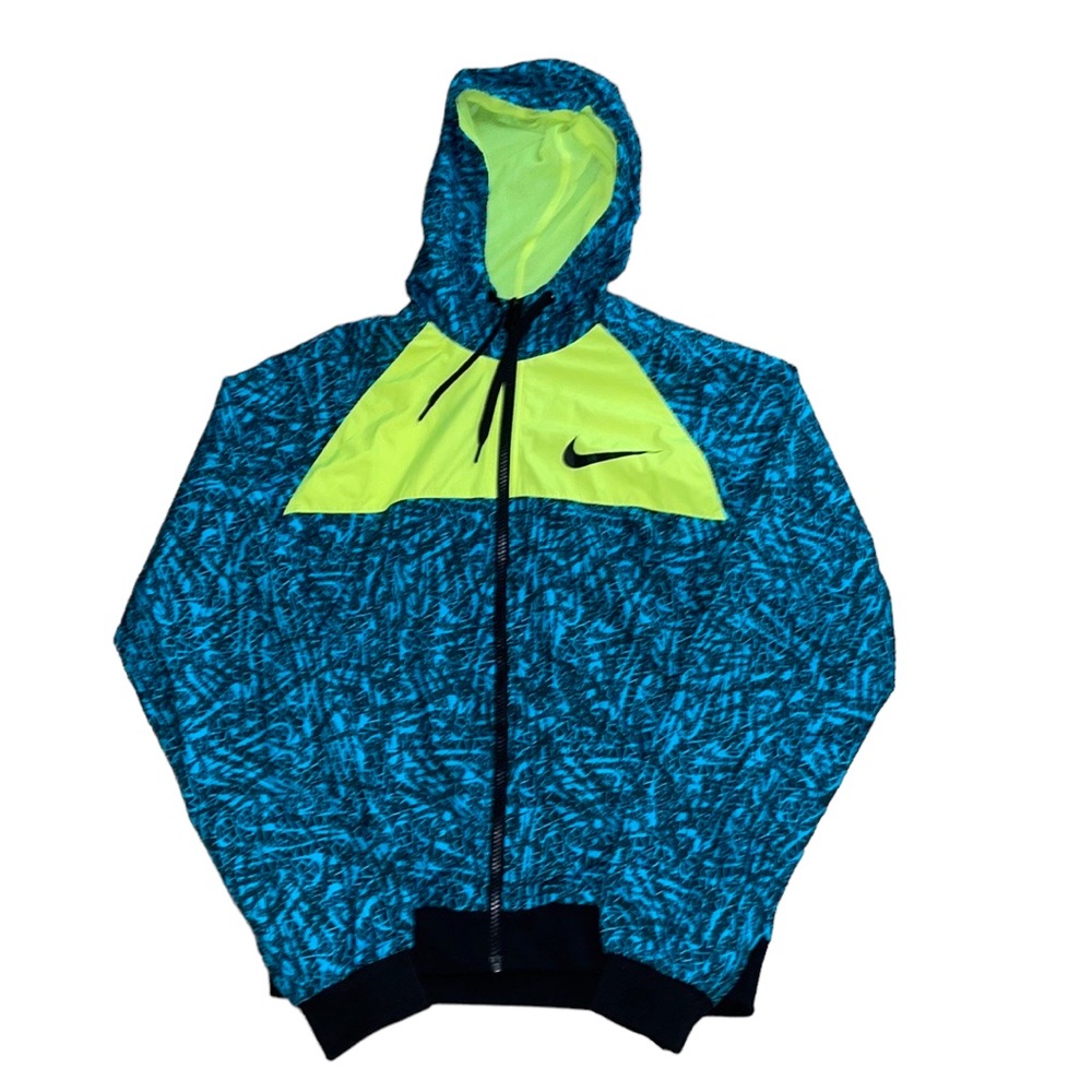 Nike Patterned Zip Up Windbreaker